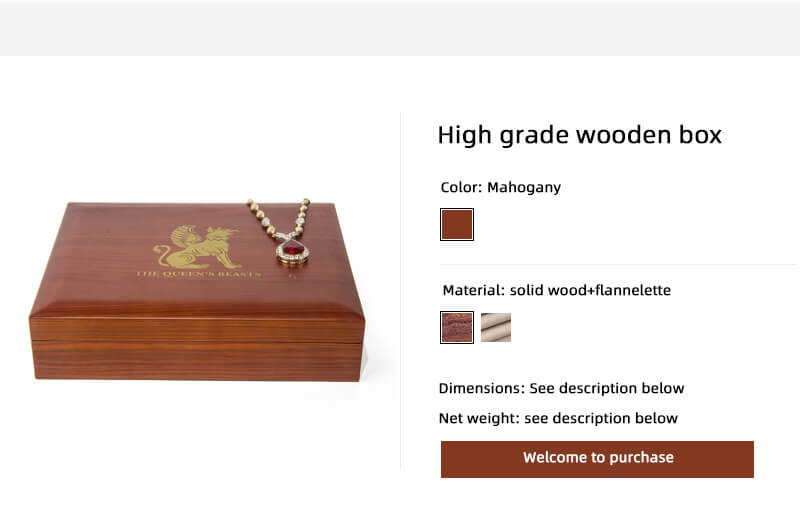 Wholesale Wood Jewelry Box Customized Wooden Wedding Ring Box Luxury Jewelry Wooden Packaging Bracelet Boxes