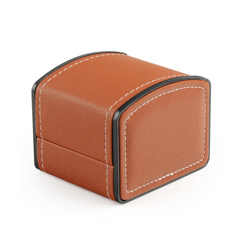 FORTE Hot sell PU leather watch box European watch mechanical storage box clamshell watch bag Boxed wholesale