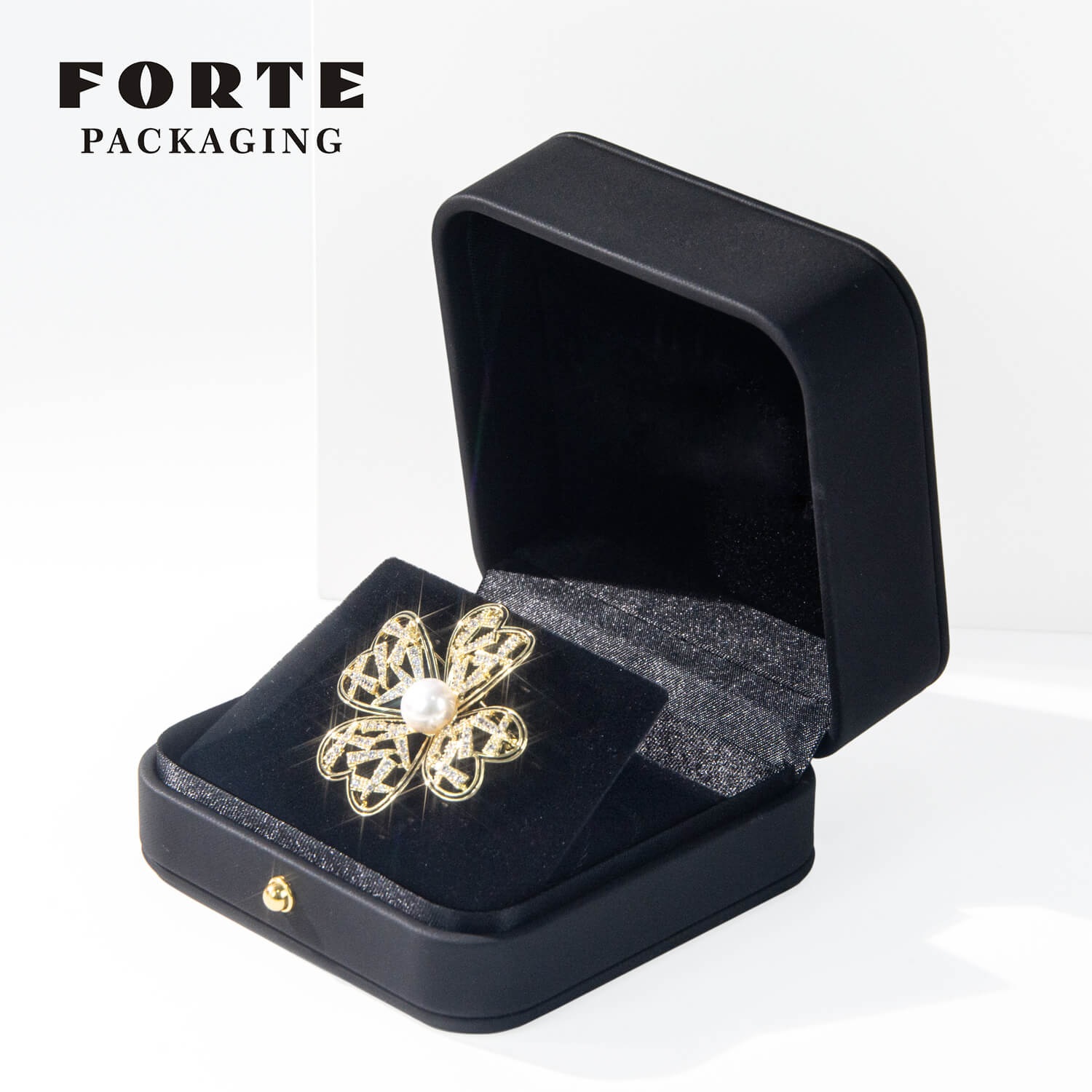 FORTE luxury custom Brooch jewelry ring bracelet pendant packaging box with logo